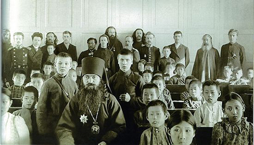 블라디보스토크 조선 학교 유세비우스 대주교 방문, 20세기 초, 필자 제공