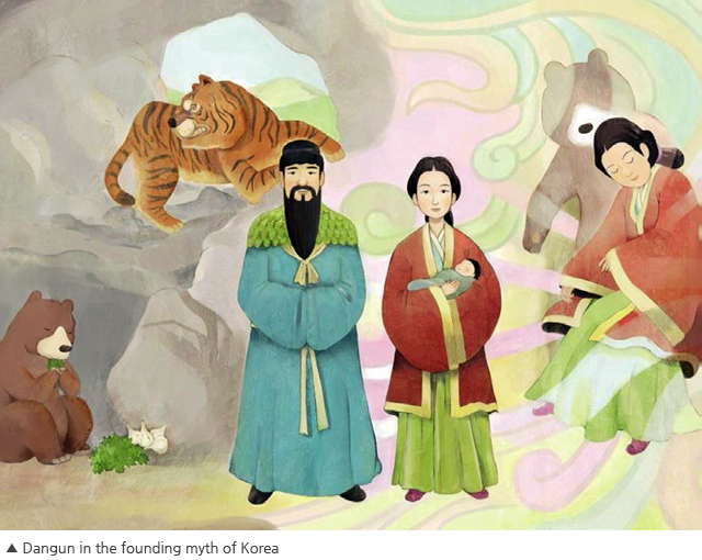Image-Dangun in the founding myth of Korea