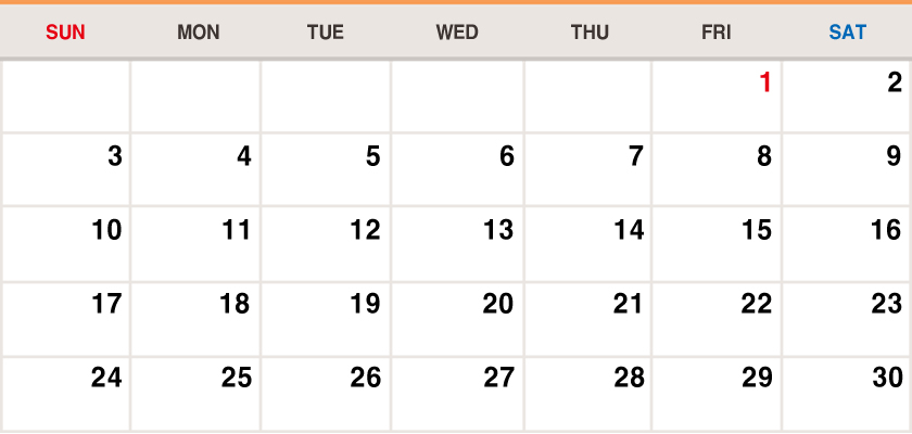 June 2018 Calendar image
