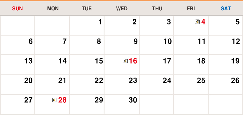 October 2019 Calendar image
