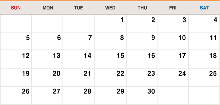 April 2020 Calendar