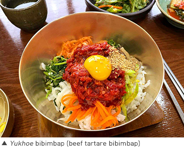 Yukhoe bibimbap