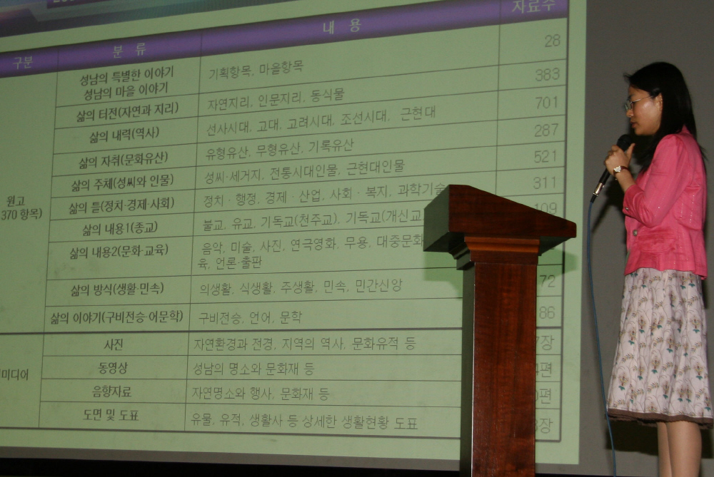2007년 한국향토문화전자대전 시연회