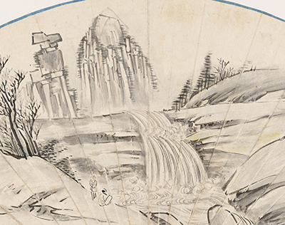 그림 3. 김윤겸, <진주담>, 1756년, 국립중앙박물관